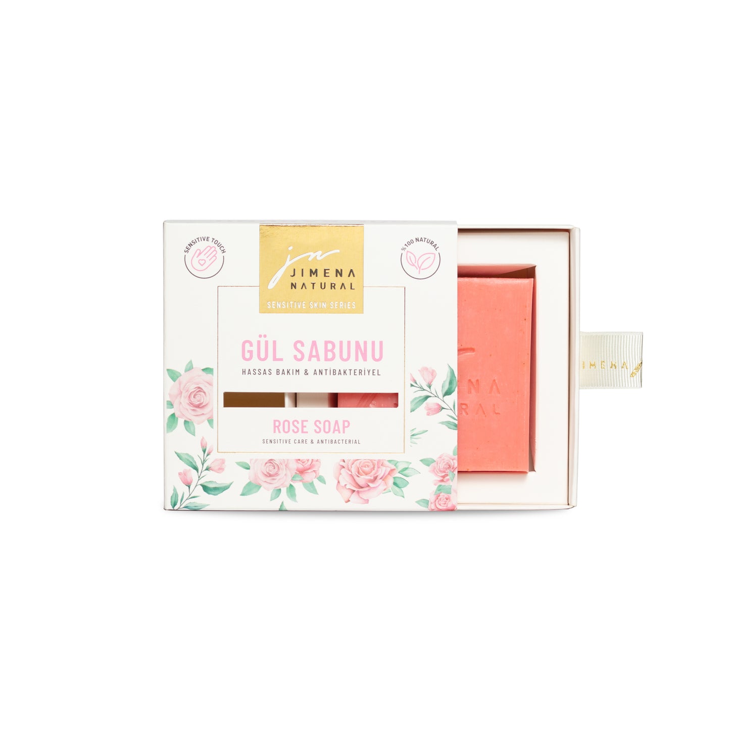 Savon naturel à la rose