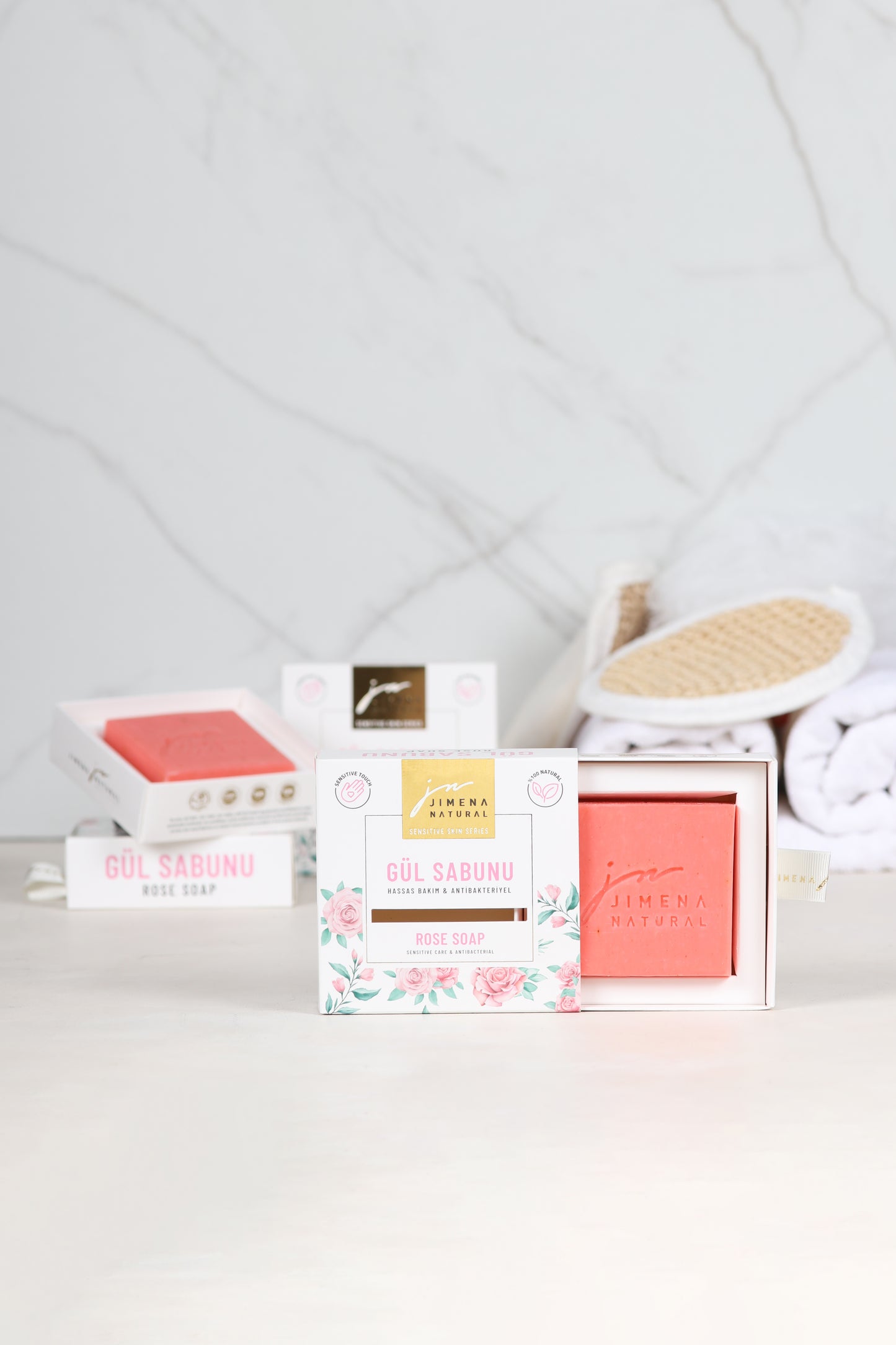 Savon naturel à la rose
